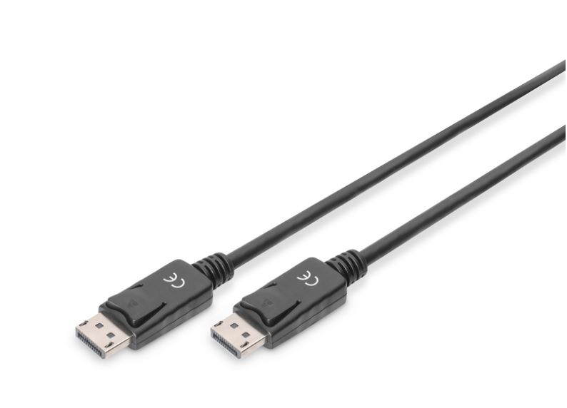 Digitus - DisplayPort Connection Cable - AK-340100-020-S - DisplayPort to DisplayPort DisplayPort Male - DisplayPort Male