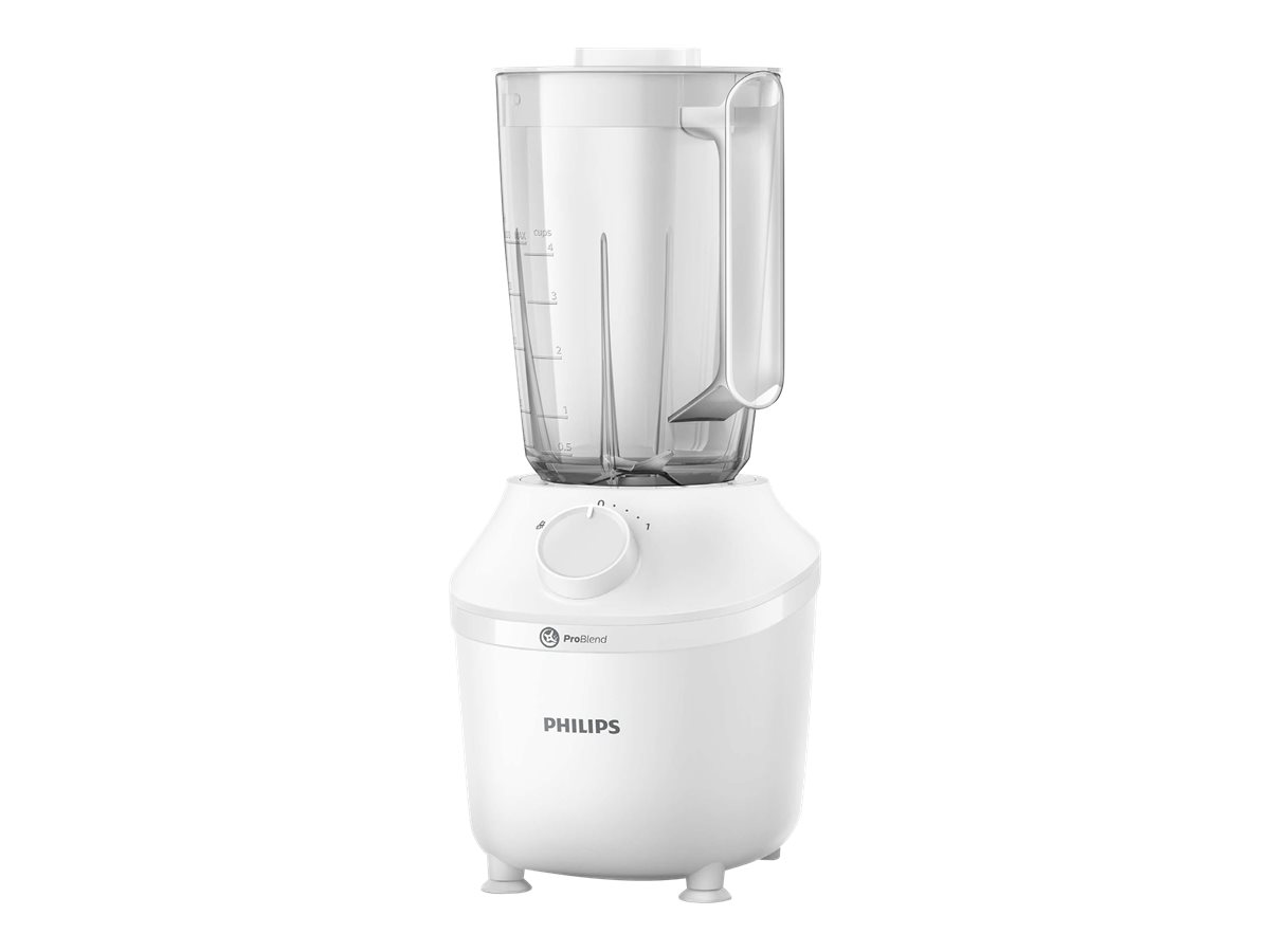 Philips - Blender - HR2041/00 3000 Series - Tabletop - 450 W - Jar material Plastic - Jar capacity 1.9 L - Ice crushing - White