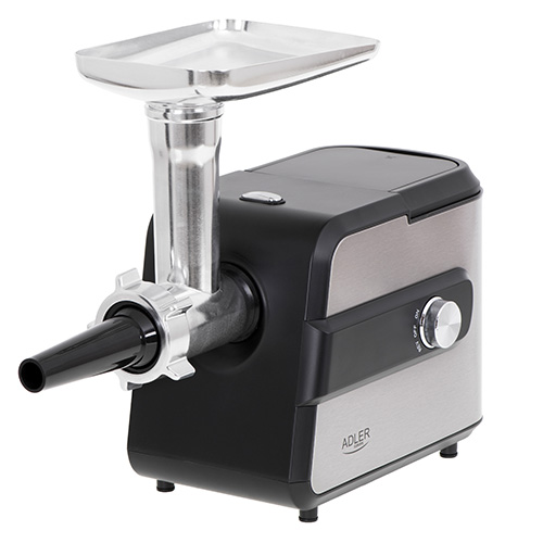 Adler - Meat mincer with a shredder - AD 4813 - Silver/Black - 600 W - Number of speeds 2 - Throughput (kg/min) 1