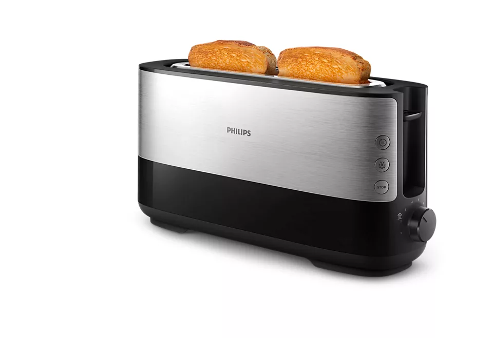Philips - Toaster - HD2692/90 Viva Collection - Power 950 W - Number of slots 2 - Housing material  Metal/Plastic - Black