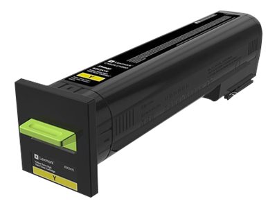 Lexmark CX825, 860 Yel Corp 22K Cartridge - Lexmark 82K2XYE - Lexmark - Extra High Yield - yellow - original - toner cartridge - LCCP, LRP, Lexmark Corporate - Toner cartridge - Yellow