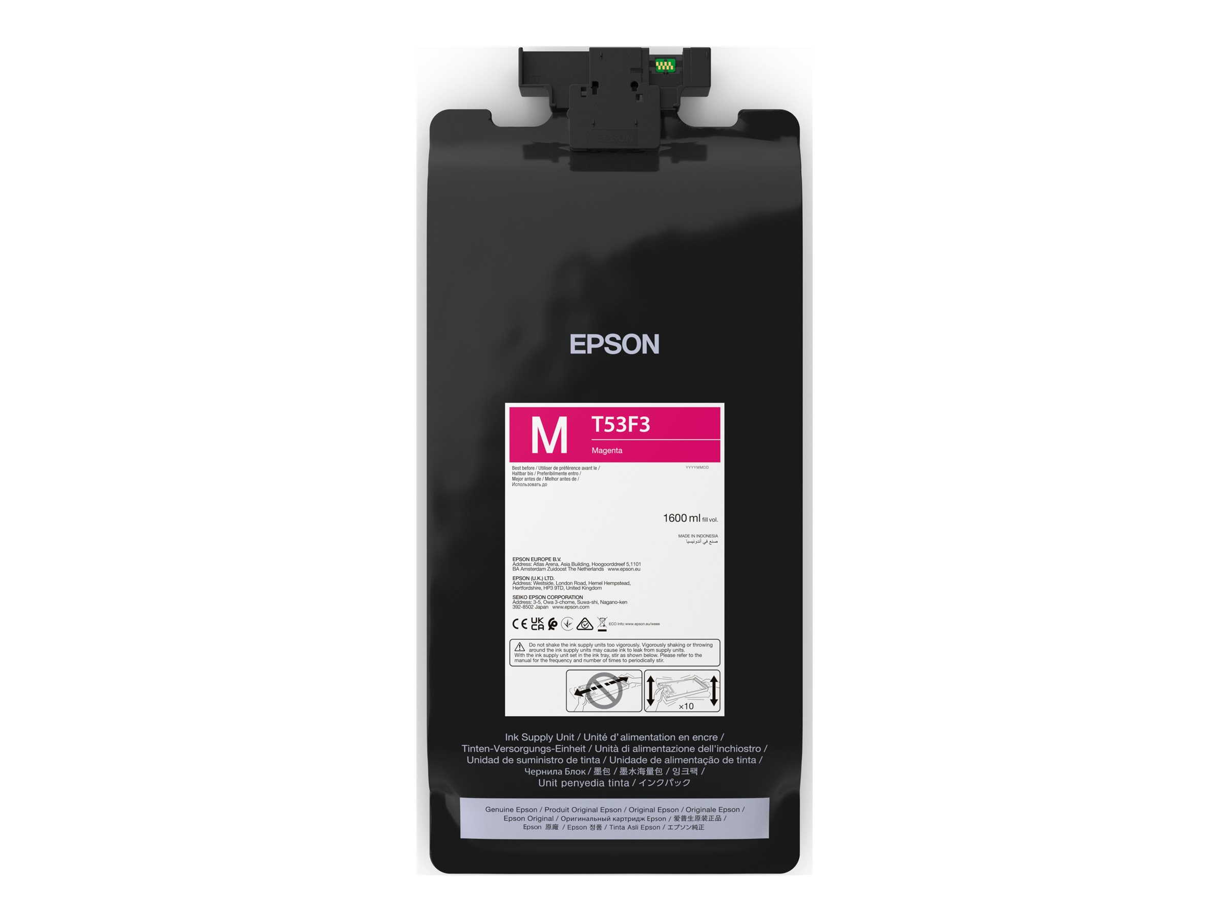 Epson P-Series T53F30N Magenta IIPS Ink 1600ml - Epson C13T53F30N - Epson T53F3 - magenta - original - ink pouch - Epson UltraChrome Pro6 - Magenta