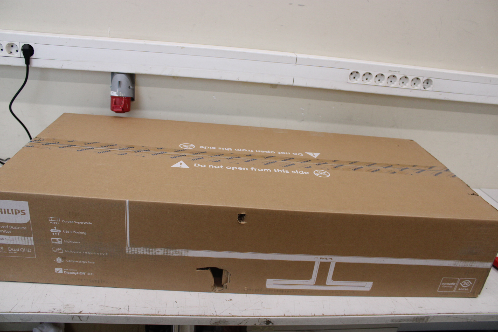 SALE OUT. Philips - Curved Business Monitor - 45B1U6900C/00 - 44.5 " - VA - HDR - 32:9 - 75 Hz - 4 ms - 5120 x 1440 pixels - 450 cd/m² - HDMI ports quantity 2 - Black - Warranty 24 month(s) - DAMAGED PACKAGING