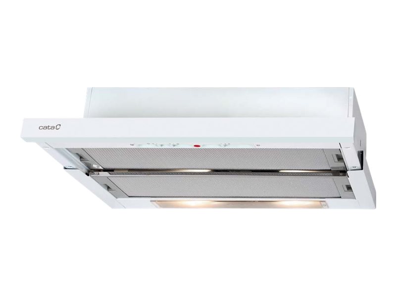 CATA Hood - CAMPANA TF-5260 WH /L - Telescopic - Energy efficiency class D - Width 60 cm - 325 m³/h - Slider - LED - White