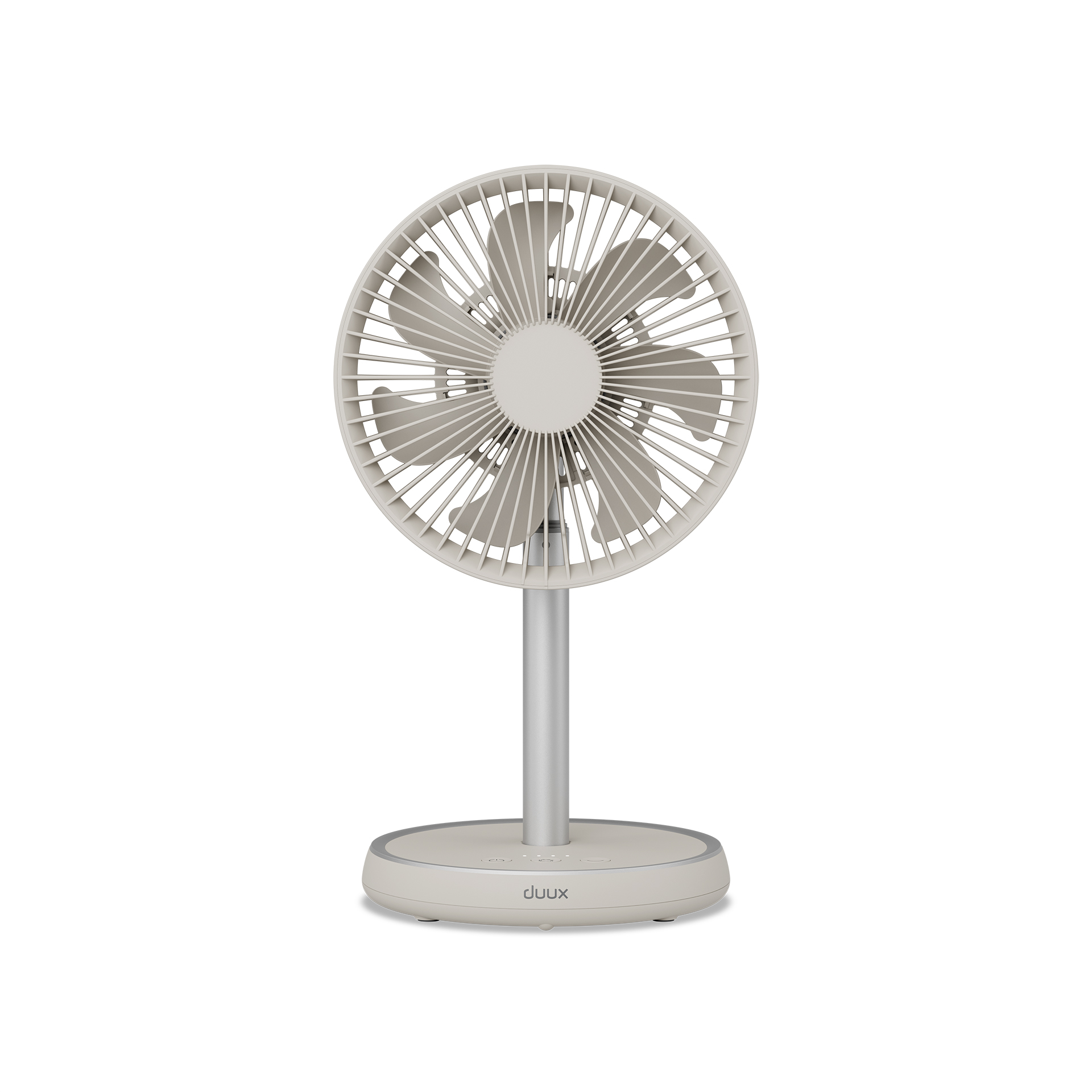 Duux Fan - Rize Flex - Stand Fan - Greige - Diameter 21 cm - Number of speeds 4 - Oscillation - 10 W