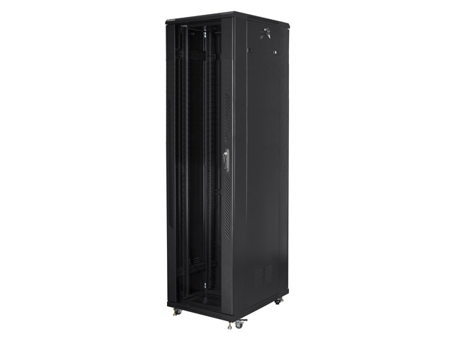 Lanberg - Rack cabinet 19" free-standing 37U/800x800 (flat pack) - FF01-8837-12B - Black