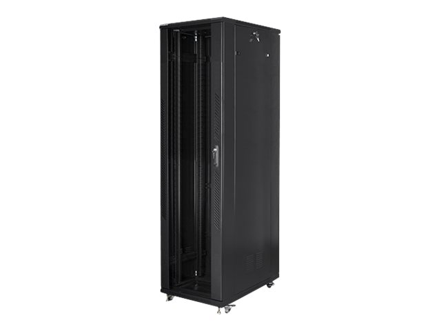 Lanberg - Rack cabinet 19" free-standing 47U/800x1000 (flat pack) - FF01-8047-12B - Black