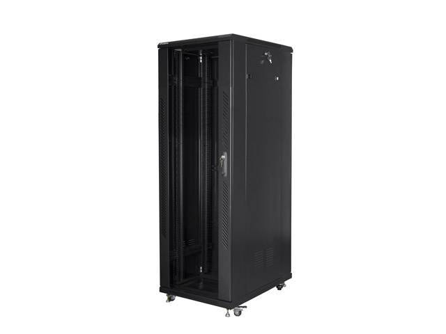 Lanberg - Rack cabinet 19" free-standing 47U/800x800 (flat pack) - FF01-8847-12B - Black
