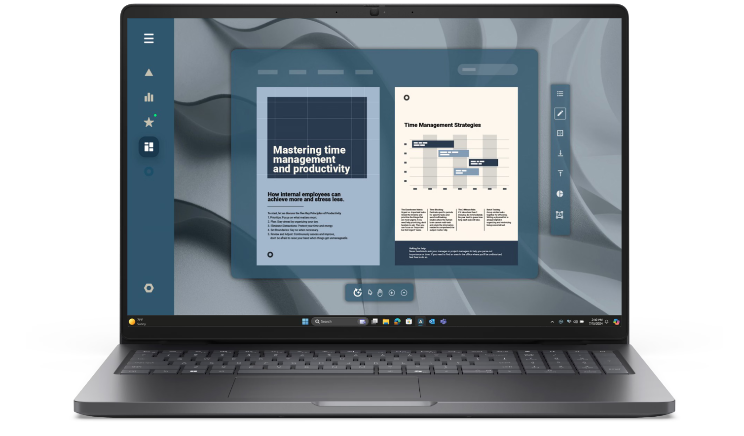 Dell Pro 16 PC16255 - Magnetite - 16 " - IPS - FHD+ - 1920 x 1200 pixels - Anti-glare - AMD Ryzen 5 PRO - 230 - 16 GB - DDR5 - Solid-state drive capacity 1000 GB - AMD Radeon 760M Graphics - Windows 11 Pro - 802.11ax - Keyboard language English - Keyboard