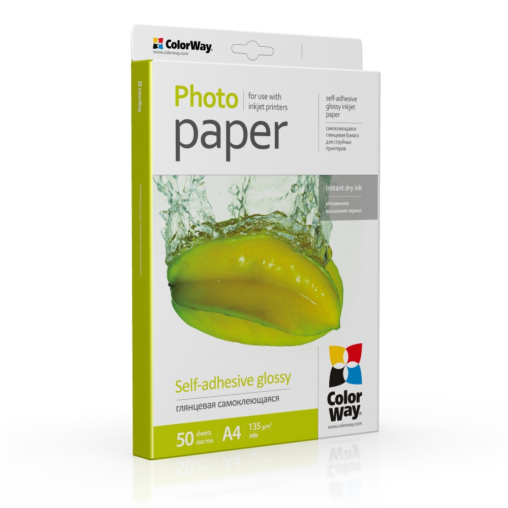 ColorWay Photo Paper, 50 sheets - Glossy - 135 g/m² - A4