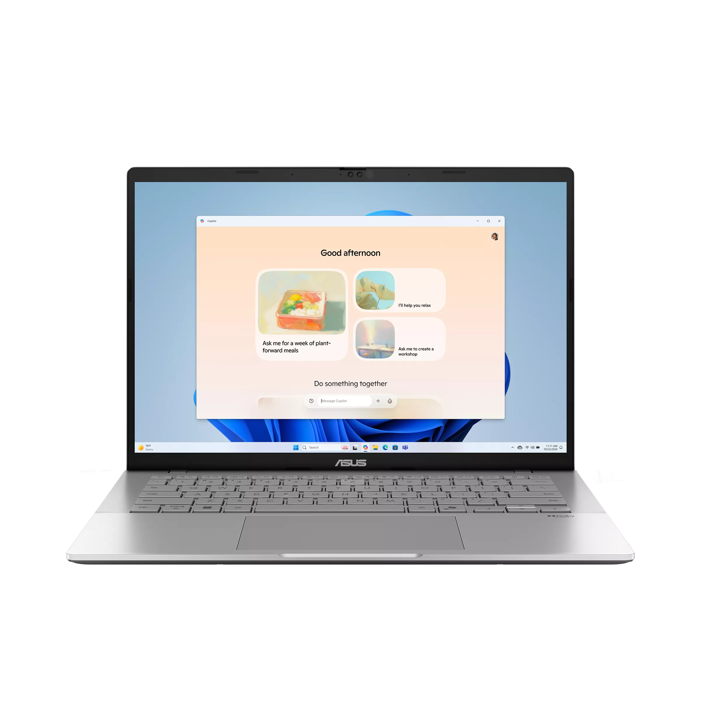Asus Vivobook S14 S3407VA-LY076W - Cool Silver - 14 " - IPS - WUXGA - 1920 x 1200 pixels - 60 Hz - Anti-glare - Intel Core Ultra 5 - 210H - 16 GB - DDR5 - Solid-state drive capacity 512 GB - Intel Graphics - Windows 11 Home - 802.11ax - Bluetooth version 