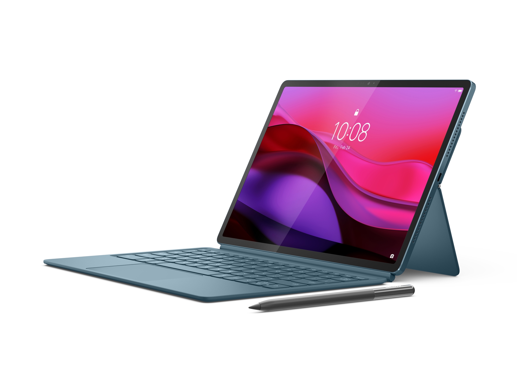 Lenovo - Yoga Tab Plus Wi-Fi (without power adapter) - ZAEG0018NL - 12.7 " - Tidal Teal - LTPS - 2944 x 1840 pixels - Qualcomm - Snapdragon 8 Gen 3 Mobile Platform - 16 GB - Soldered LPDDR5x - 256 GB - Wi-Fi - Front camera - 13 MP - Rear camera - 13 MP - 