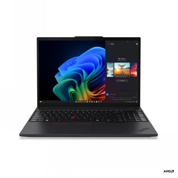 Lenovo ThinkPad T16 G4 AMD - Black - 16 " - IPS - WUXGA - 1920 x 1200 pixels - Anti-glare - AMD Ryzen AI 7 PRO - 350 - 32 GB - SO-DIMM DDR5 - Solid-state drive capacity 1000 GB - AMD Radeon 860M Graphics - Windows 11 Pro - 802.11be - Bluetooth version 5.4