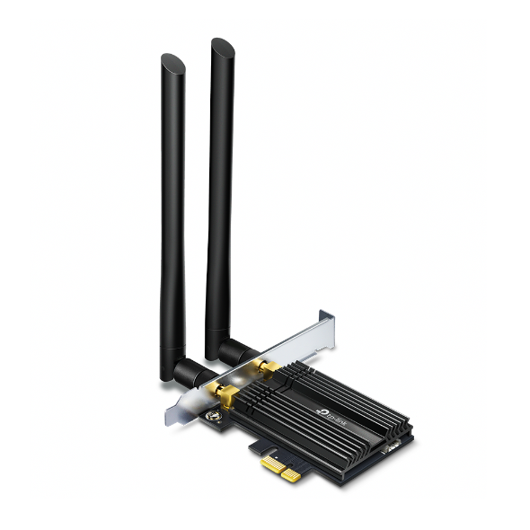 TP-LINK - Archer Wi-Fi 6 Bluetooth 5.0 PCIe Adapter - TX50E - 2.4GHz/5GHz - Antenna type 2xExternal