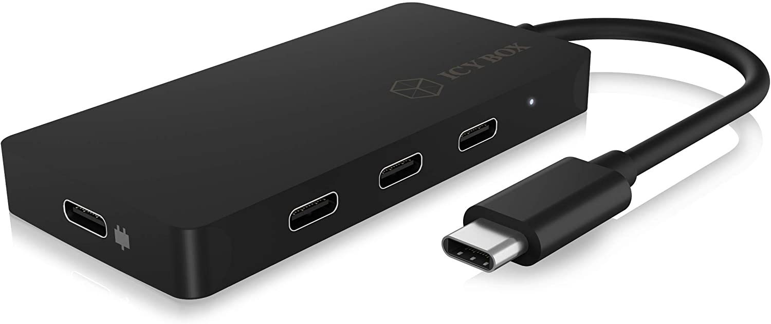 Raidsonic - 4-port hub with USB Type-C interface and PD port - IB-HUB1429-CPD