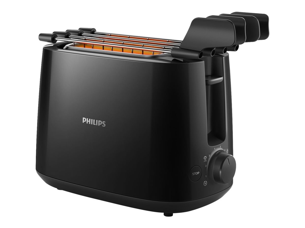 Philips - Daily Collection Toaster - HD2583/90 - Number of slots 2 - Housing material Plastic - Black