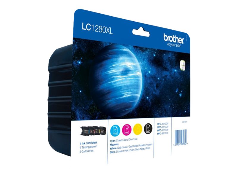 Brother Multipack - LC1280XL - Ink Cartridge - Magenta, Cyan, Yellow, Black