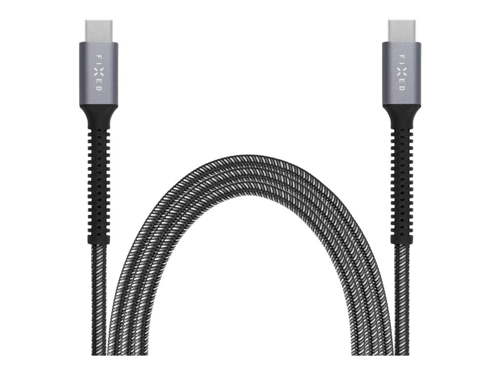 Fixed - Armor Cable USB-C/USB-C, 2 m, 240W - FIXDA-CC2-GR