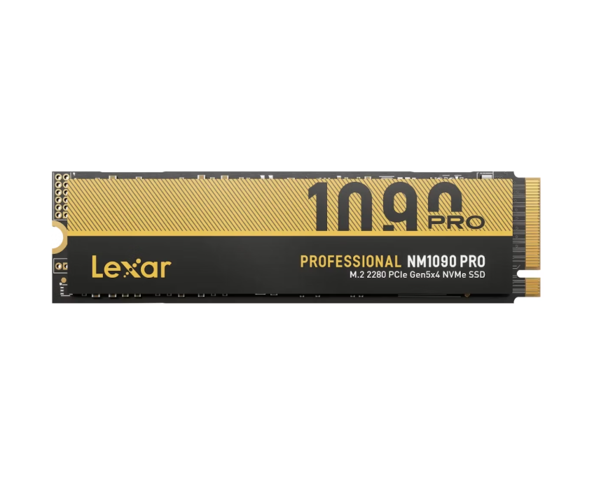Lexar SSD - NM1090 Pro - 2000 GB - SSD form factor M.2 2280 - Solid-state drive interface PCIe Gen 5x4 - Read speed 14000 MB/s - Write speed 13000 MB/s