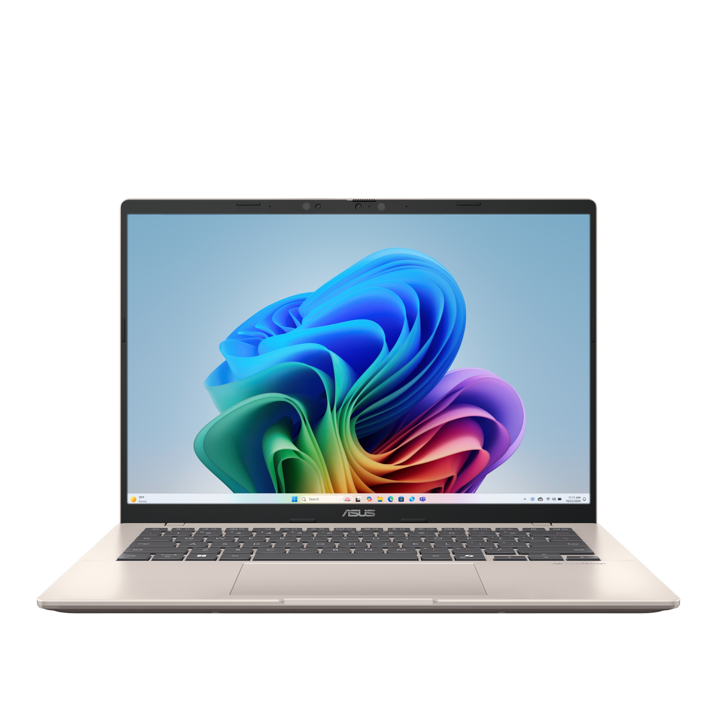 Asus Vivobook 14 X1407QA-LY045W - Platinum Gold - 14 " - IPS - WUXGA - 1920 x 1200 pixels - 60 Hz - Anti-glare - Snapdragon X - X1 26 100 - 16 GB - LPDDR5X - Solid-state drive capacity 512 GB - Qualcomm Adreno GPU - Windows 11 Home - 802.11ax - Bluetooth 