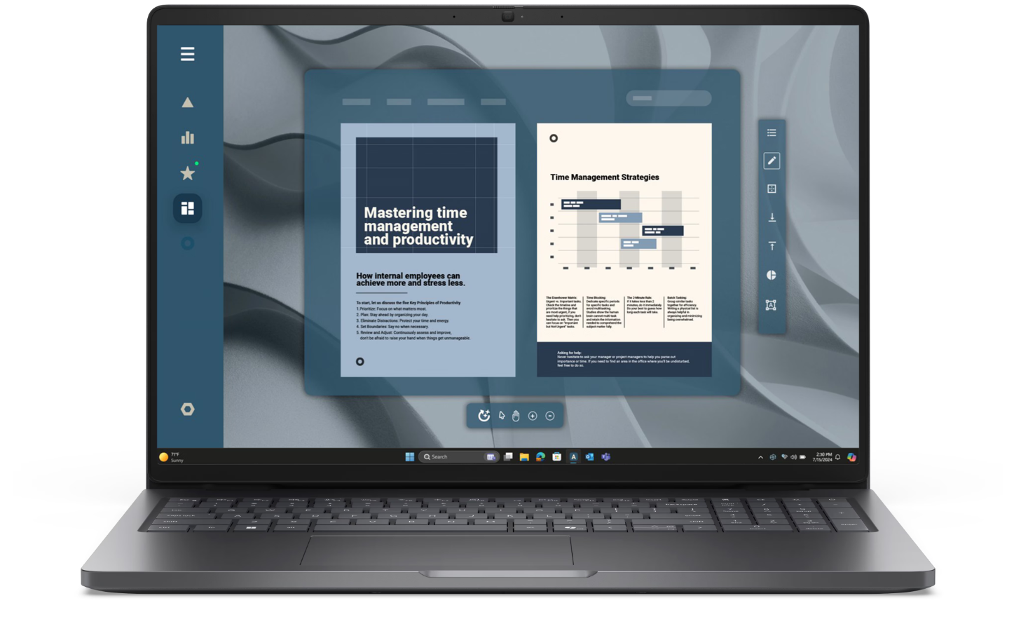 Dell Pro 16 PC16255 - Magnetite - 16 " - IPS - FHD+ - 1920 x 1200 pixels - Anti-glare - AMD Ryzen 5 - 220 - 16 GB - DDR5 - Solid-state drive capacity 512 GB - AMD Radeon 740M Graphics - Windows 11 Pro - 802.11ax - Keyboard language English - Keyboard back