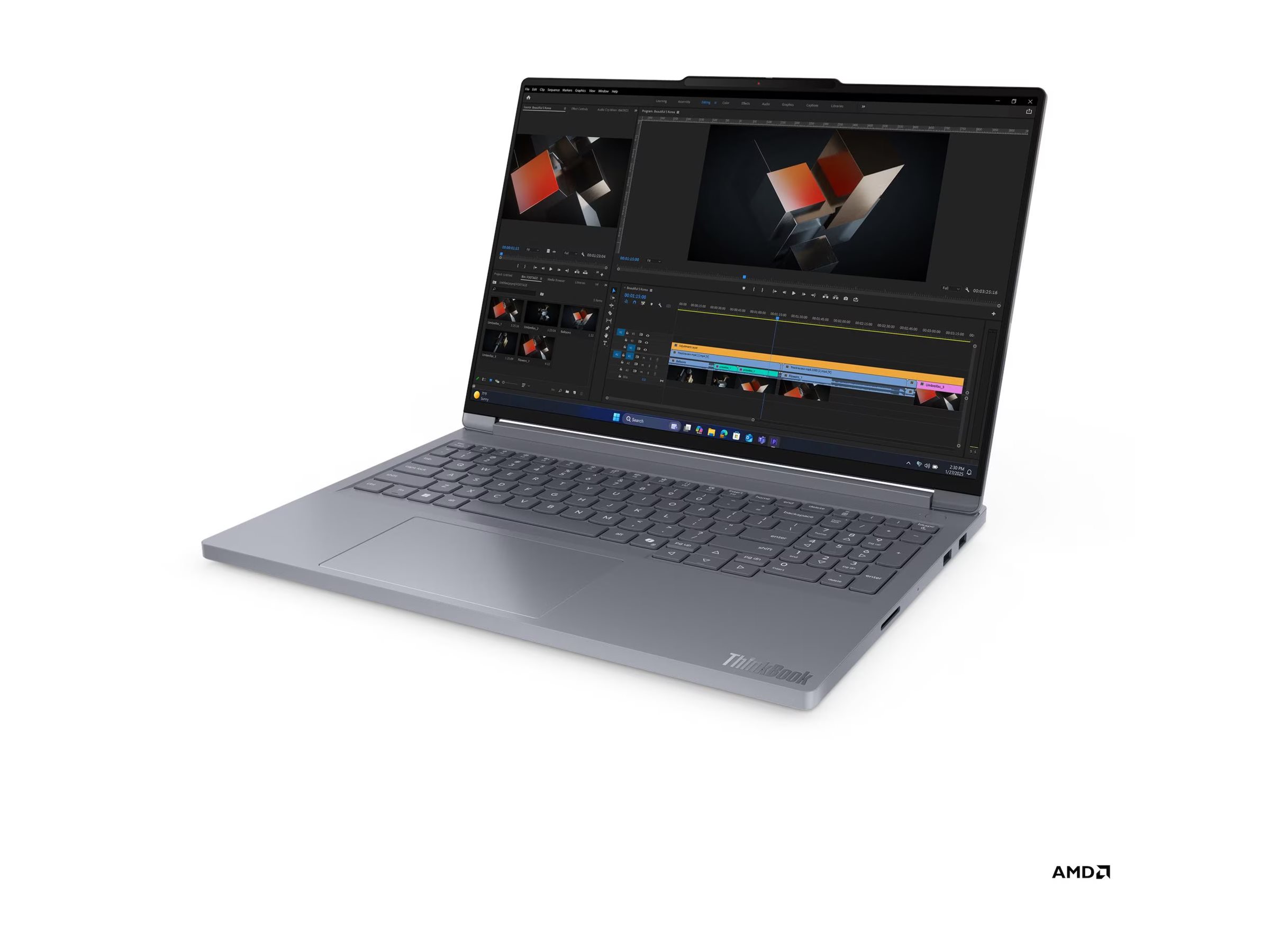 Lenovo ThinkBook 16p G6 ADR - Luna Grey - 16 " - IPS - WQXGA - 2560 x 1600 pixels - Anti-glare - AMD Ryzen 9 - 8940HX - 32 (2x16GB) GB - SO-DIMM DDR5 - Solid-state drive capacity 1000 GB - NVIDIA GeForce RTX 5060 - GDDR7 - 8 GB - Windows 11 Pro - 802.11be