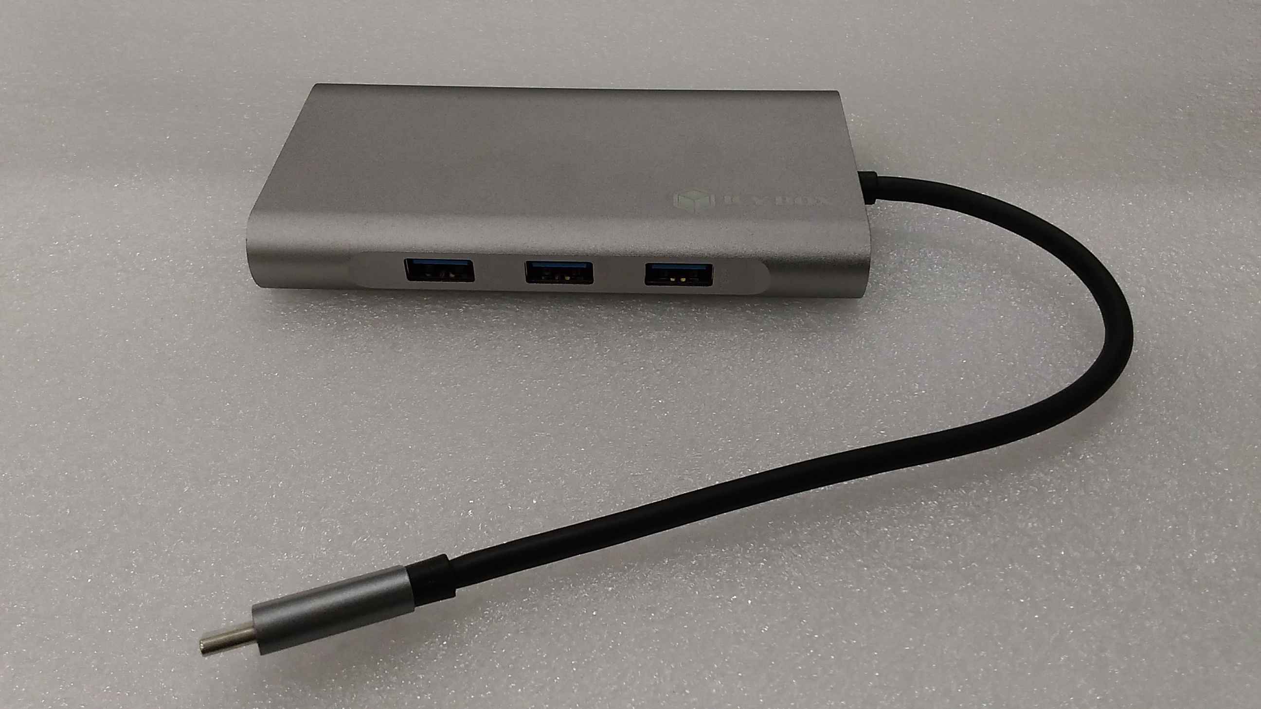 SALE OUT. Raidsonic Icy Box IB-DK4040-CPD USB Type-C Docking Station with two video interfaces - USED, REFURBISHED, WITHOUT ORIGINAL PACKAGING AND MANUALS