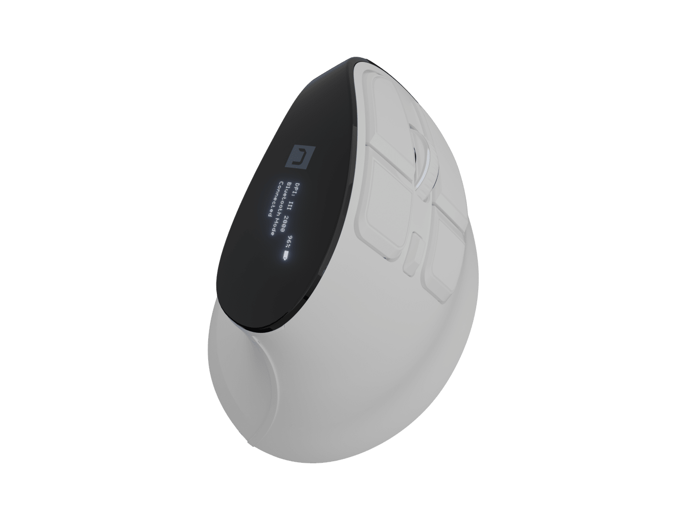 Natec Mouse - Euphonie Pro - Wireless - 2.4 GHz, Bluetooth - White