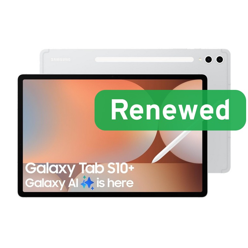 Samsung Renewed Grade C - Samsung Galaxy Tab S10+ - Platinum Silver - AMOLED Display - 256 GB - Wi-Fi - Android