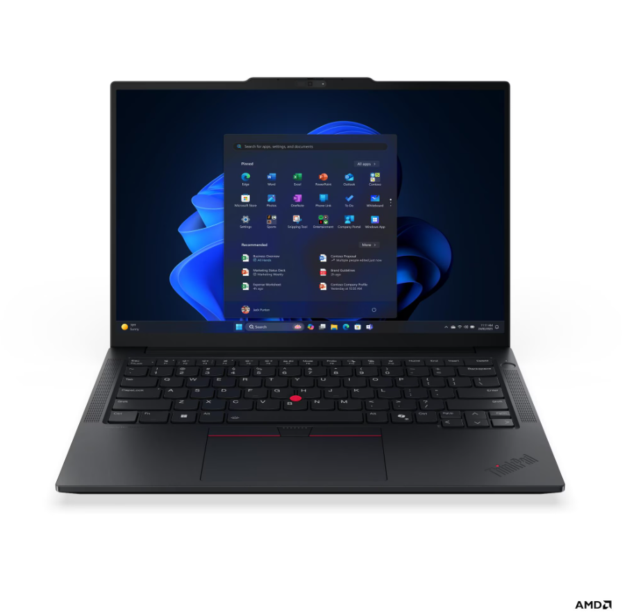 Lenovo ThinkPad E14 G7 AMD - Black - 14 " - IPS - 1920 x 1200 pixels - WUXGA - Anti-glare - AMD Ryzen 5 - 230 - 16 GB - SODIMM DDR5 - Solid-state drive capacity 512 GB - AMD Radeon 760M Graphics - Windows 11 Pro - 802.11ax - Bluetooth version 5.3 - Keyboa