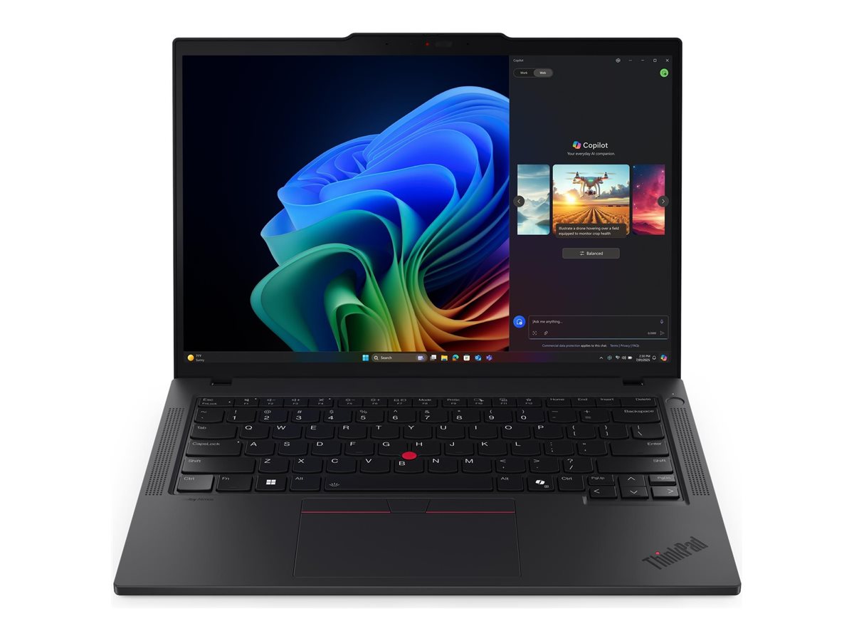Lenovo ThinkPad T14 G6 Intel - Black - 14 " - IPS - WUXGA - 1920 x 1200 pixels - Anti-glare - Intel Core Ultra 7 - 258V - 32 GB - Soldered LPDDR5X - Solid-state drive capacity 512 GB - Intel Arc Graphics 140V - Windows 11 Pro - 802.11be - Bluetooth versio