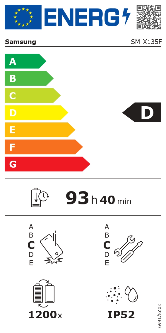 Samsung Galaxy - Tab A11 (X135) - 8.7 " - Silver - TFT - 1340 x 800 pixels - Mediatek - Helio G99 - 4 GB - 64 GB - 3G - 4G - Wi-Fi - Front camera - 5 MP - Rear camera - 8 MP - Bluetooth - 5.3 - Android
