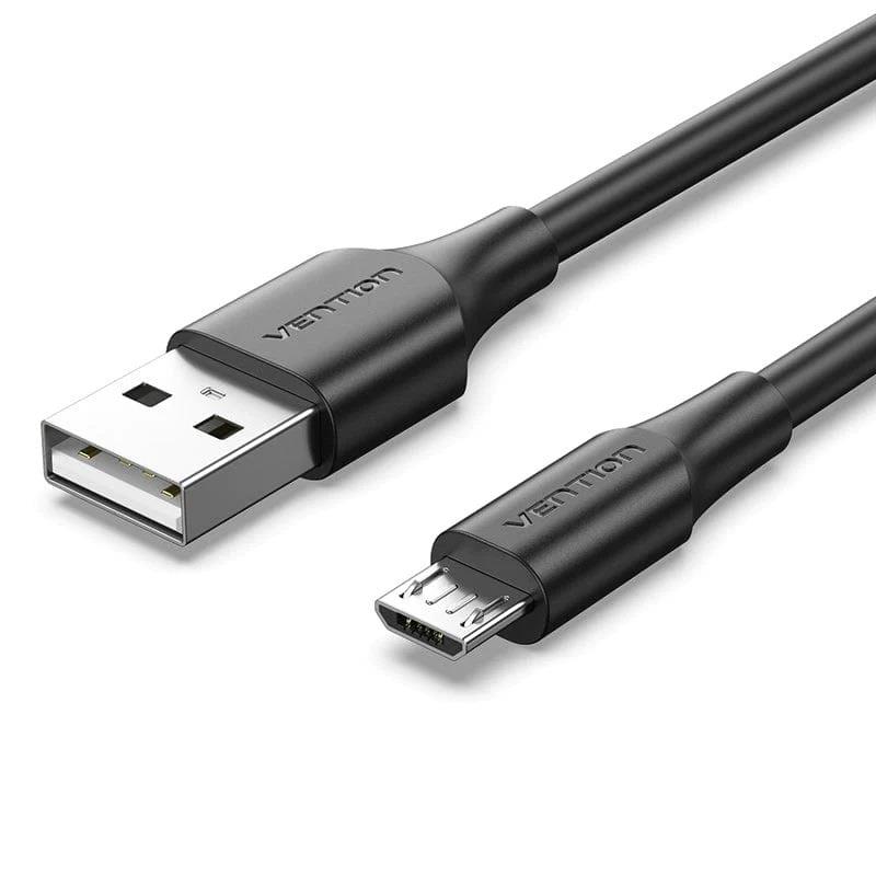 CABLE USB2.0 TO MICRO-B/0.5M BLACK CTIBD VENTION