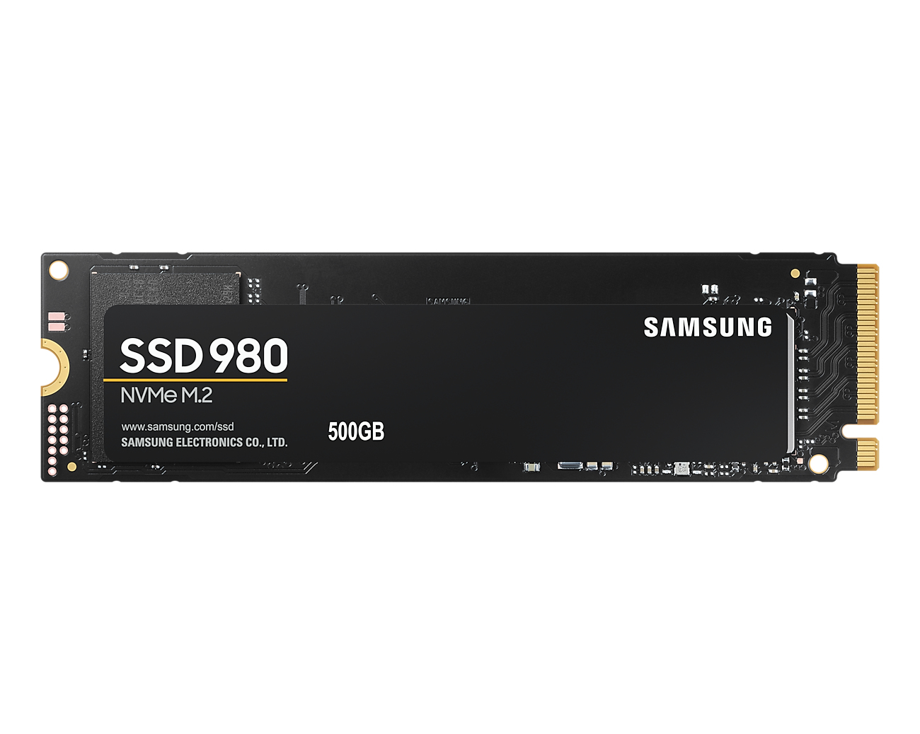 Samsung - V-NAND SSD - 980 - 500 GB - SSD form factor M.2 2280 - Solid-state drive interface M.2 NVME - Read speed 3500 MB/s - Write speed 3000 MB/s