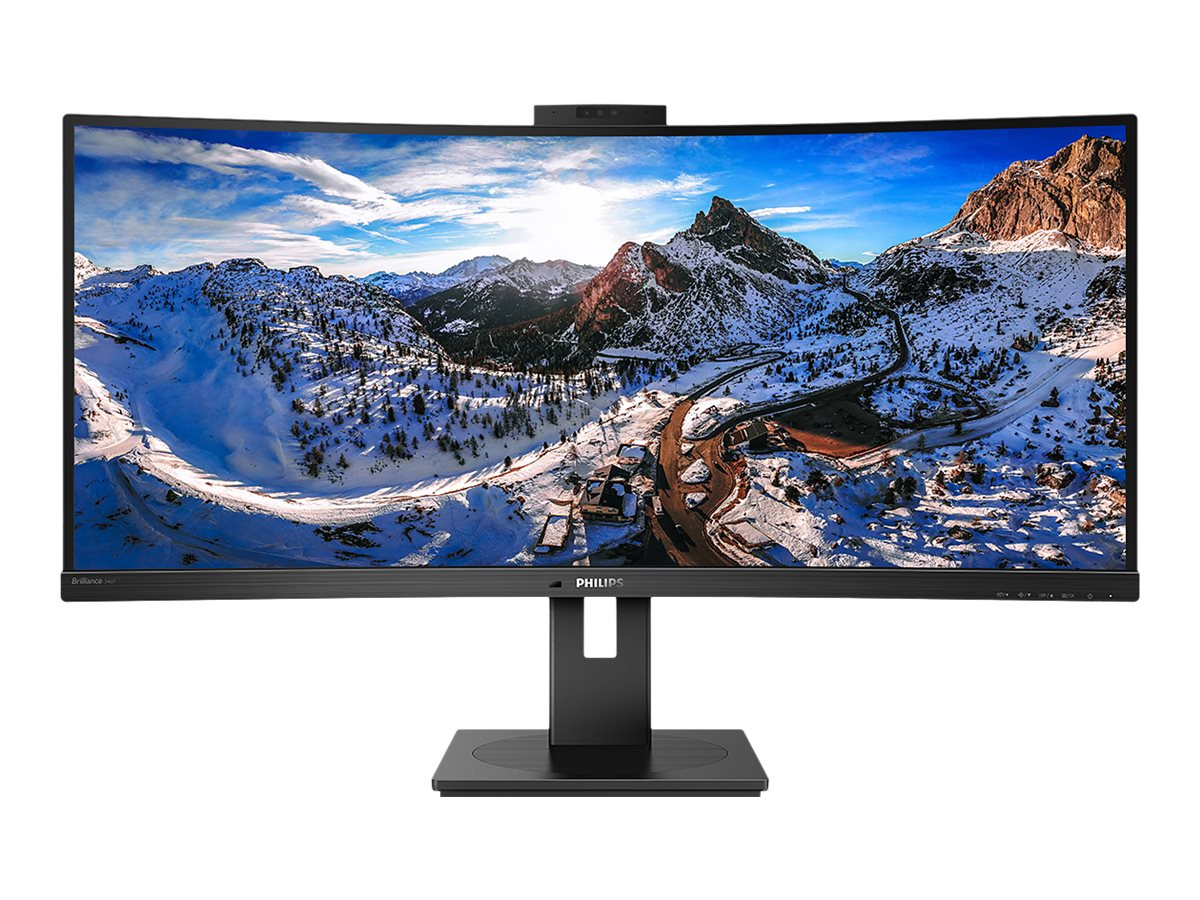 Philips - Curved UltraWide - 346P1CRH - 34  " - VA - WQHD - 21:9 - 100 Hz - 4 ms - 3440 x 1440 - 500 cd/m² - HDMI ports quantity 1 - Black - Warranty 24 month(s)