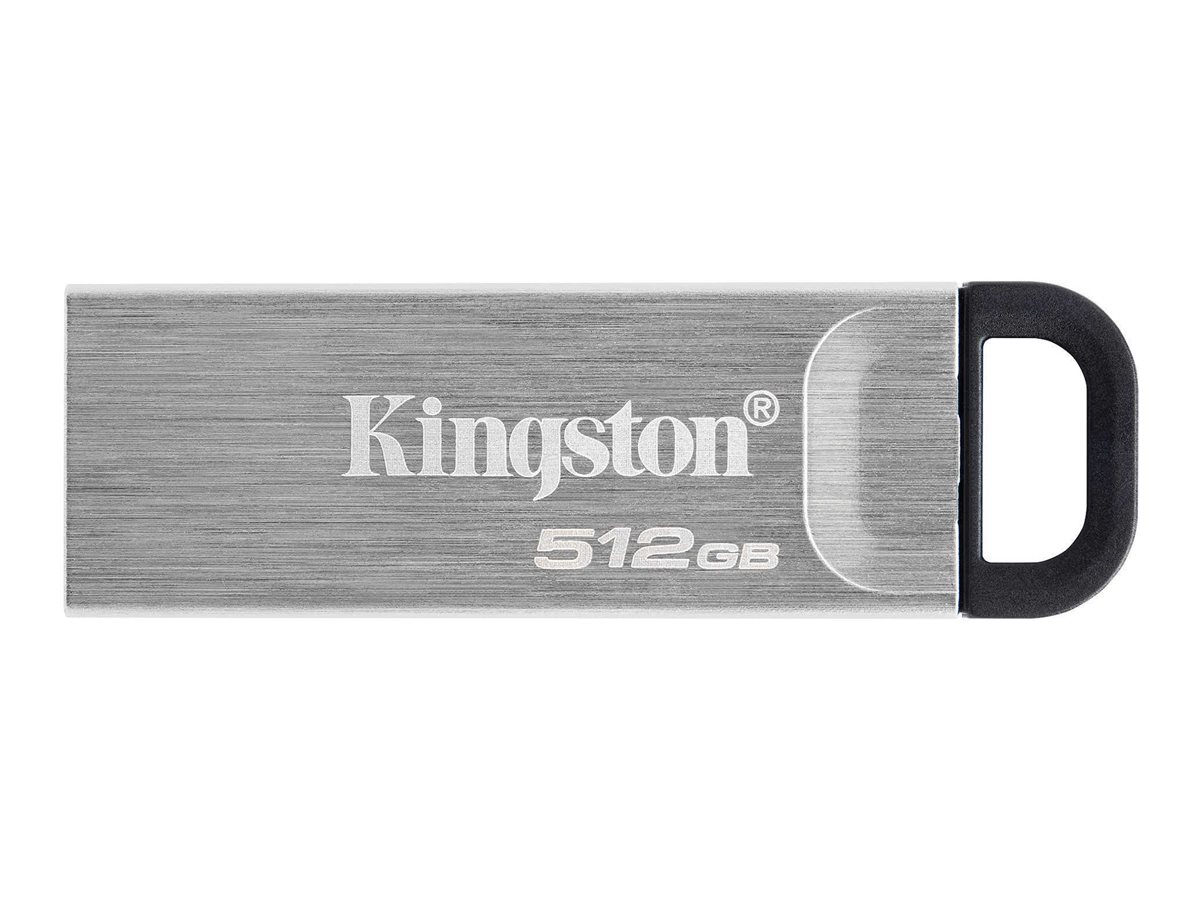 Kingston - USB Flash Drive - DataTraveler Kyson - 512 GB - Type-A USB 3.2 Gen 1 - Silver