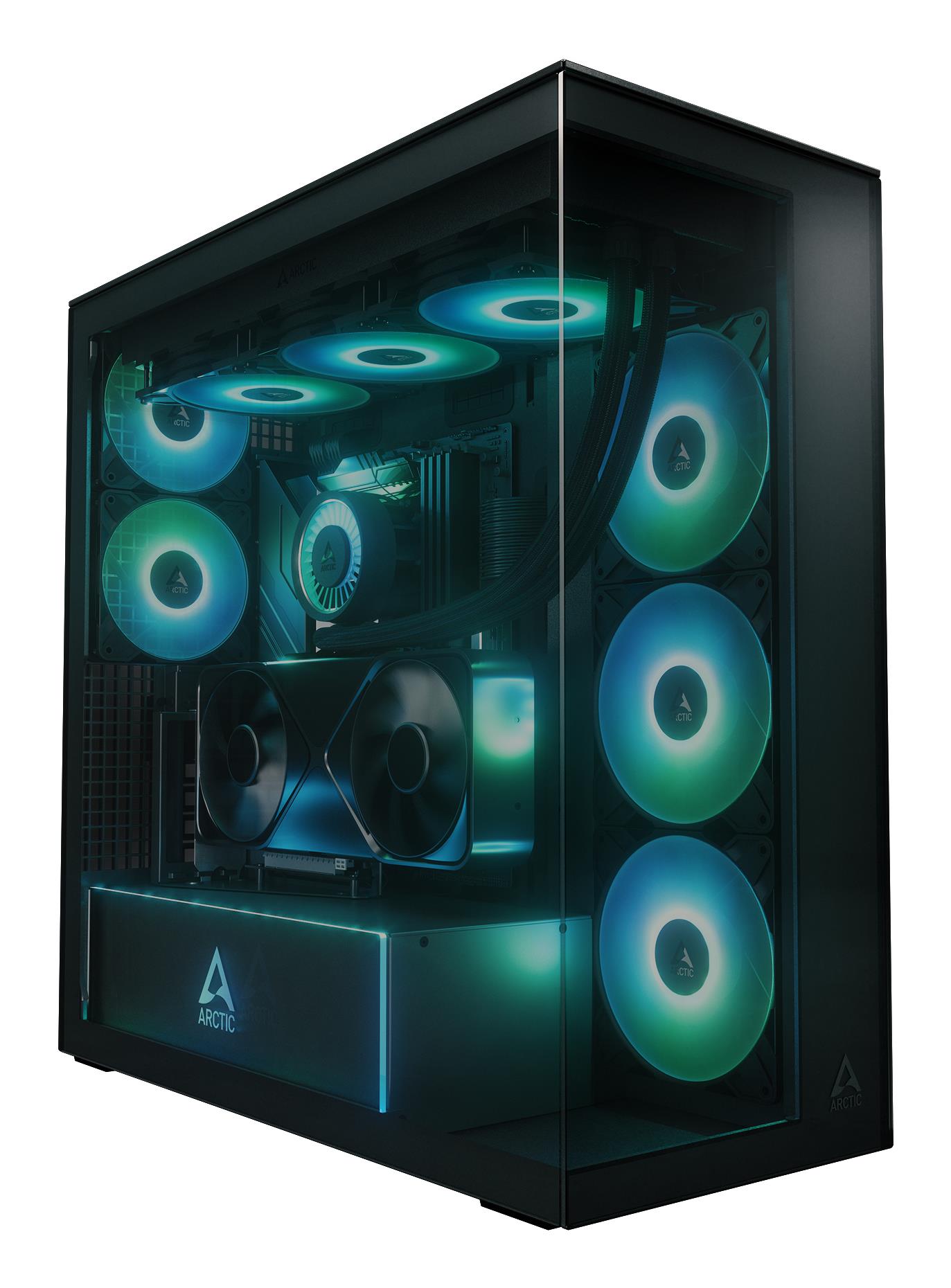 Case|ARCTIC|Xtender VG (Black)|Case product features Transparent panel|Not included|Colour Black|ACPCC00016A