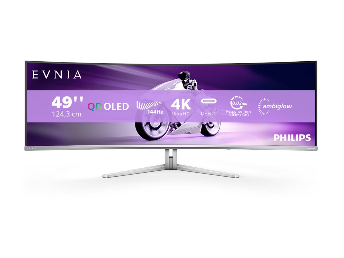 Philips - 49M2C8900L/00 - 49 " - OLED - 32:9 - 144 Hz - 0.03 ms - 5120 x 1440 pixels - HDMI ports quantity 2 - Warranty 24 month(s)