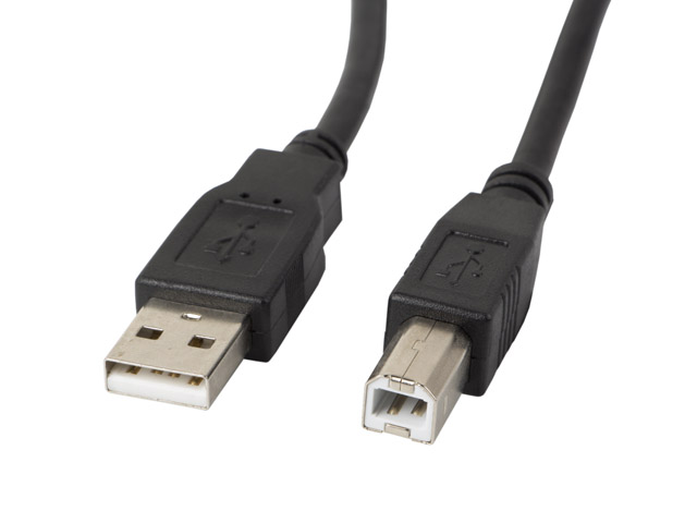 Lanberg - USB Type-A to USB Type-B 2.0 Cable, 3 m - CA-USBA-11CC-0030-BK - USB Type-A to USB Type-B