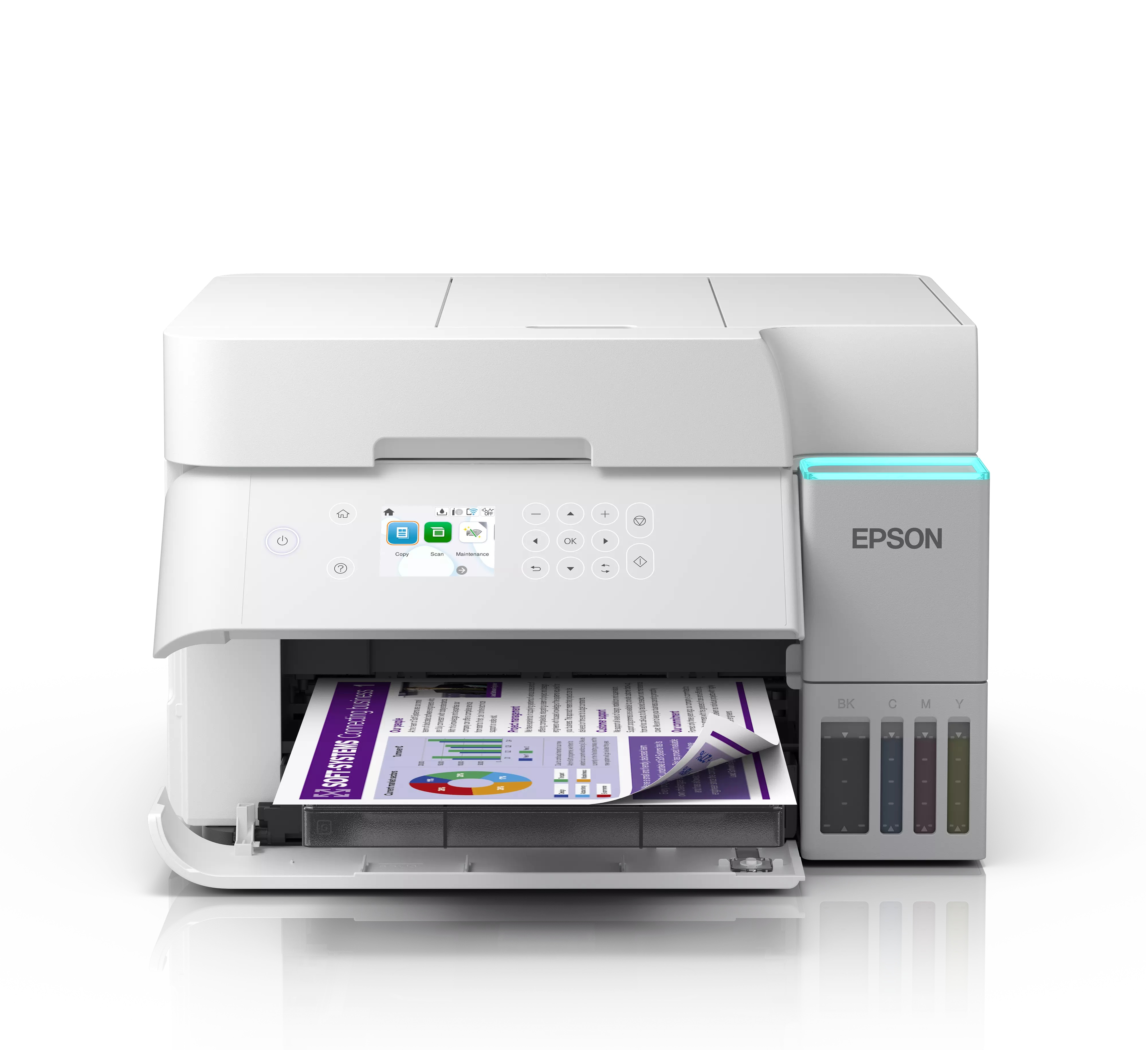 Epson - Multifunctional printer - EcoTank L6376 - Inkjet - Colour - A4 - Wi-Fi - White