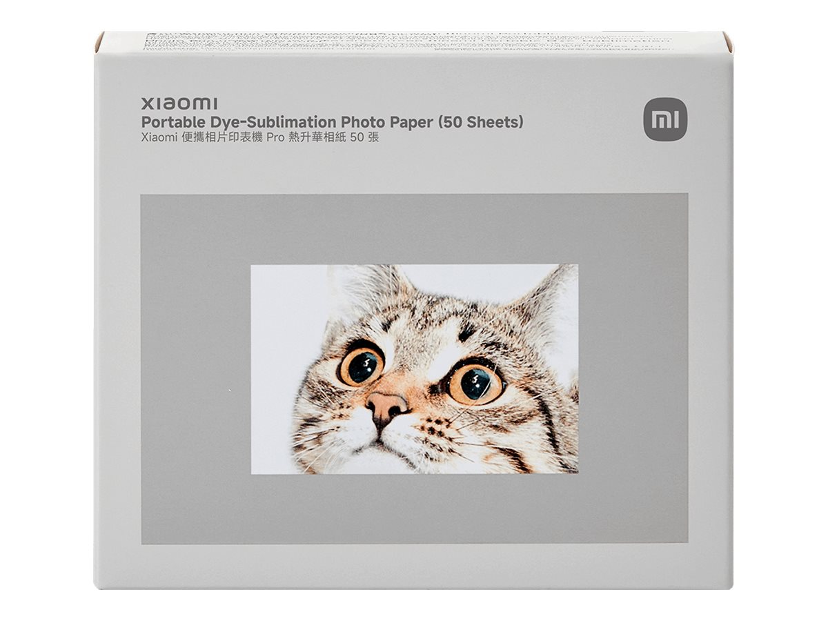Xiaomi Portable Dye-Sublimation Photo Paper (50 Sheets) - 2x3-inch