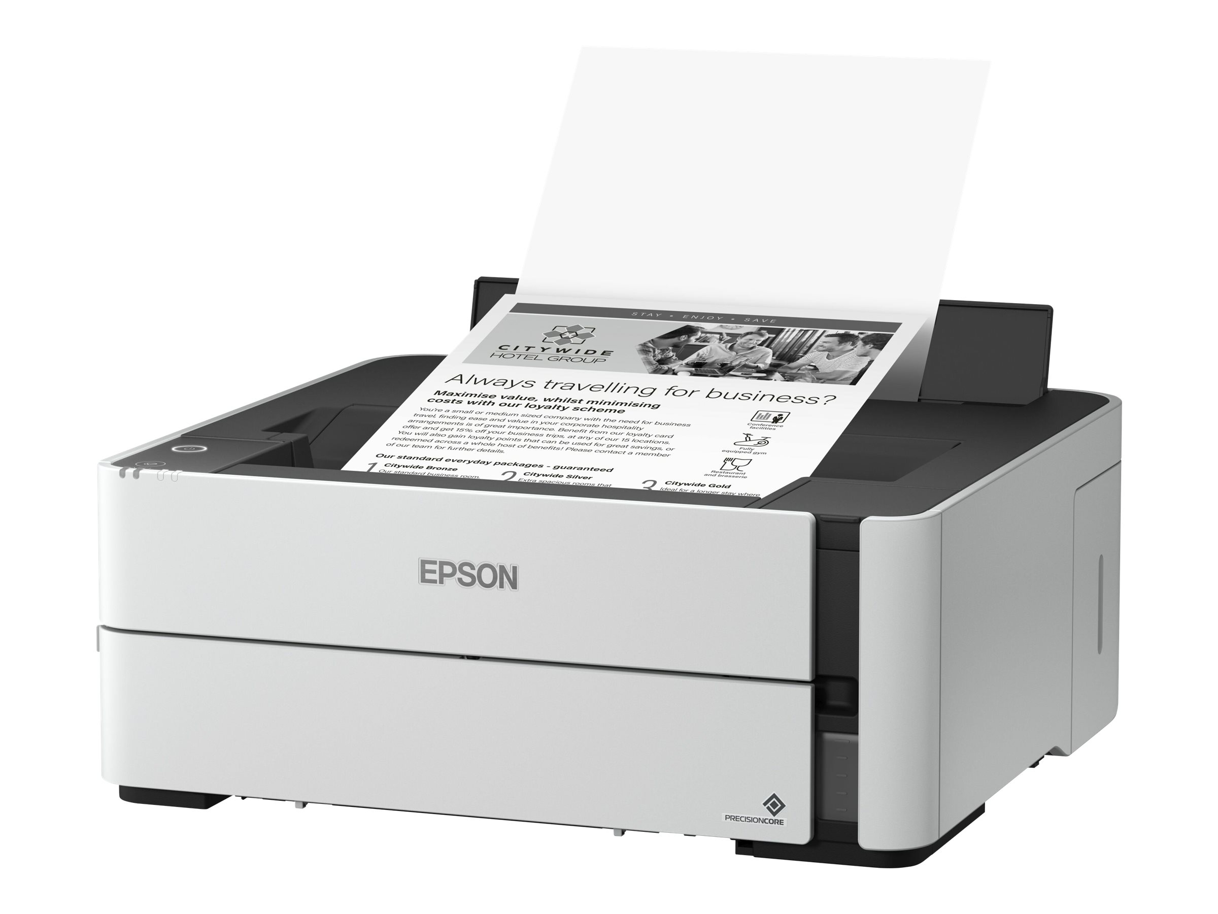 Epson - EcoTank M1170 - Inkjet - Mono - Inkjet Printer - Wi-Fi - White