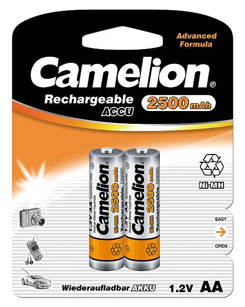 Camelion - AA/HR6 - 2500 mAh - Rechargeable Batteries Ni-MH - 2 pc(s)