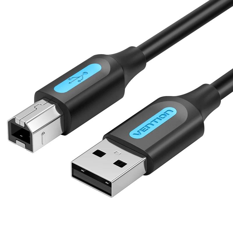 CABLE USB2.0 MALE TO MALE/10M BLACK COQBL VENTION