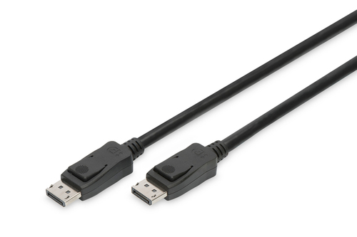 Digitus - DisplayPort Connection Cable - AK-340106-010-S - DisplayPort to DisplayPort DisplayPort Male (Version 1.3/1.4) - DisplayPort Male (Version 1.3/1.4)