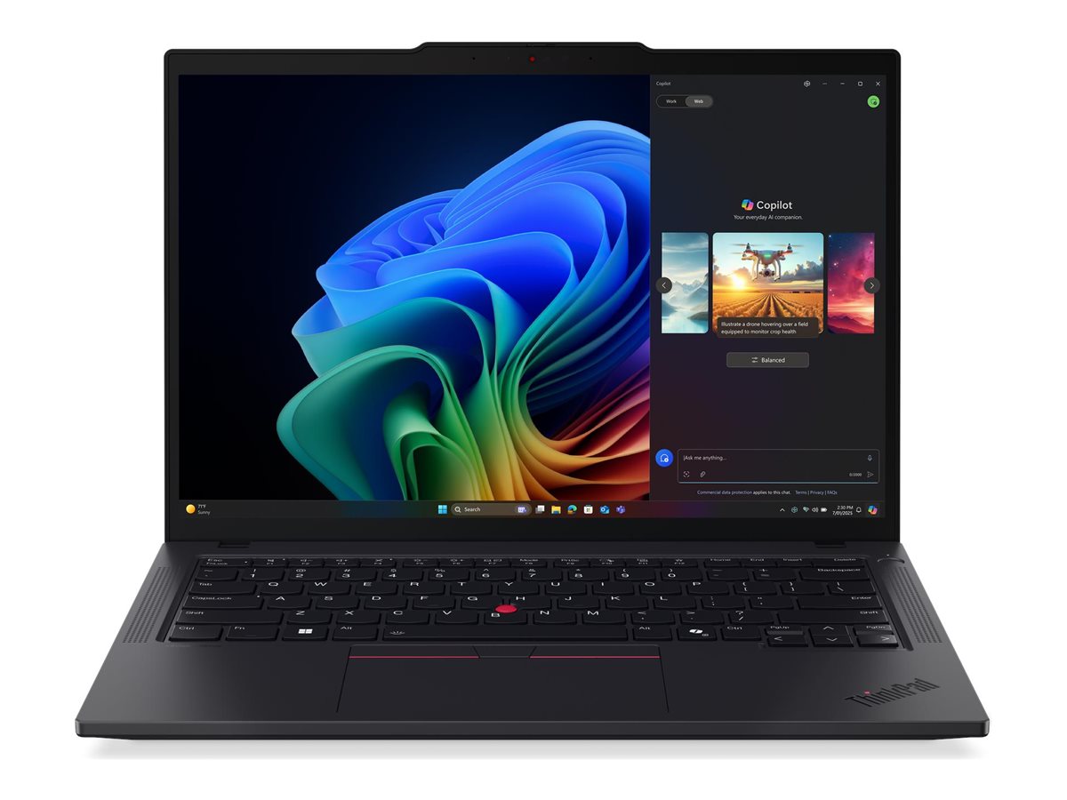 Lenovo ThinkPad T14 G6 AMD - Black - 14 " - IPS - WUXGA - 1920 x 1200 pixels - Anti-glare - AMD Ryzen AI 7 PRO - 350 - 32 GB - SO-DIMM DDR5 - Solid-state drive capacity 1000 GB - AMD Radeon 860M Graphics - Windows 11 Pro - 802.11be - Bluetooth version 5.4