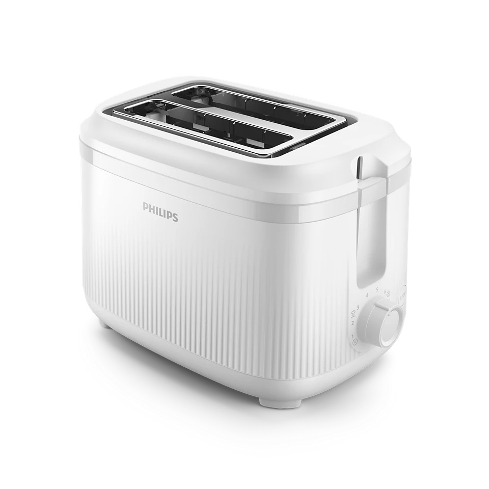 Philips Toaster - HD2511/00 3000 Series - Number of slots 2 - Housing material Metal - White