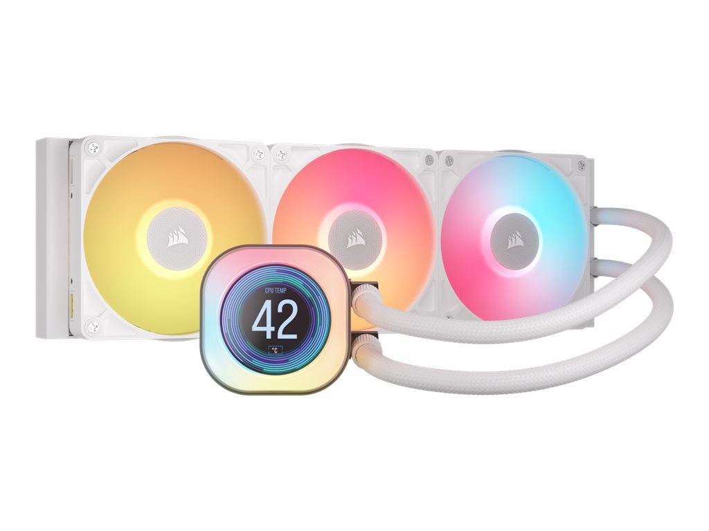 Corsair iCUE LINK TITAN 360 RX LCD Liquid CPU Cooler, White - Corsair
