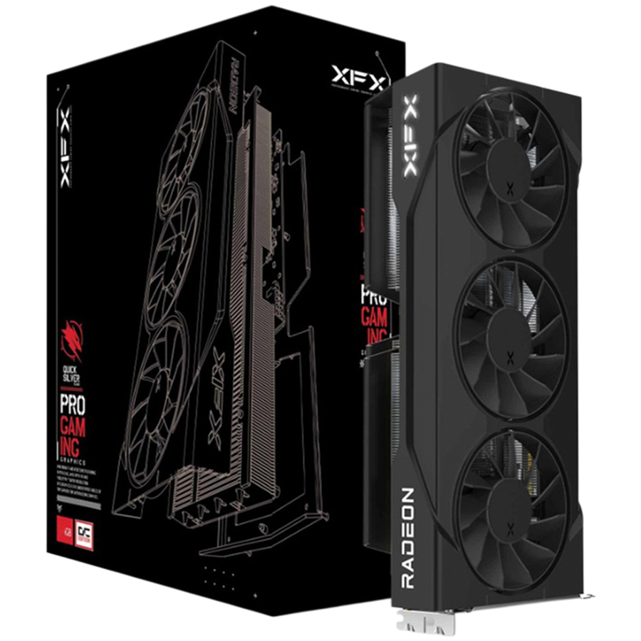 XFX Swift AMD Radeon RX 9060 XT OC Triple Fan 16GB GDDR6 128-bit HDMI 2x DP