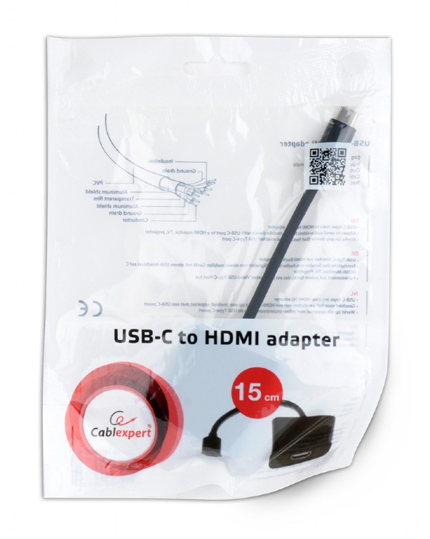 Cablexpert USB-C to HDMI adapter, Black - Cablexpert